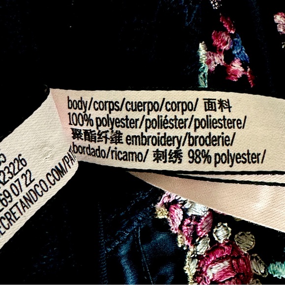 Victoria’s Secret Dream Angels Embroidered Black Bustier Corset Top Size Medium - Picture 7 of 8